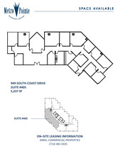 949 S Coast Dr, Costa Mesa, CA à louer Plan d  tage- Image 1 de 1