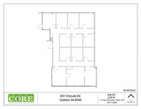 8031 Ortonville Rd, Clarkston, MI for lease Floor Plan- Image 1 of 1