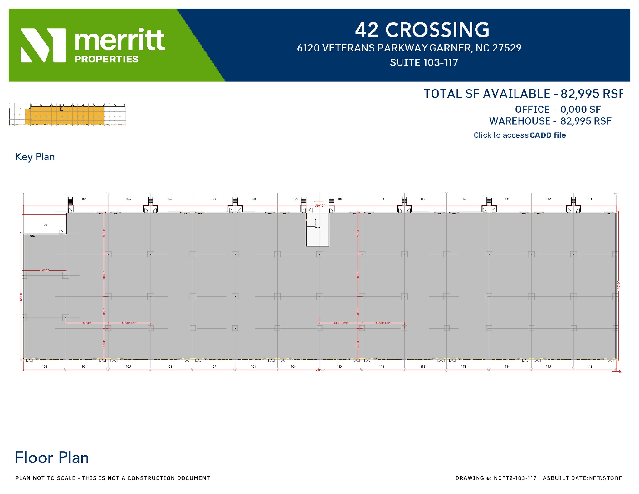 6100 NC Highway 42 W, Garner, NC for lease Floor Plan- Image 1 of 2