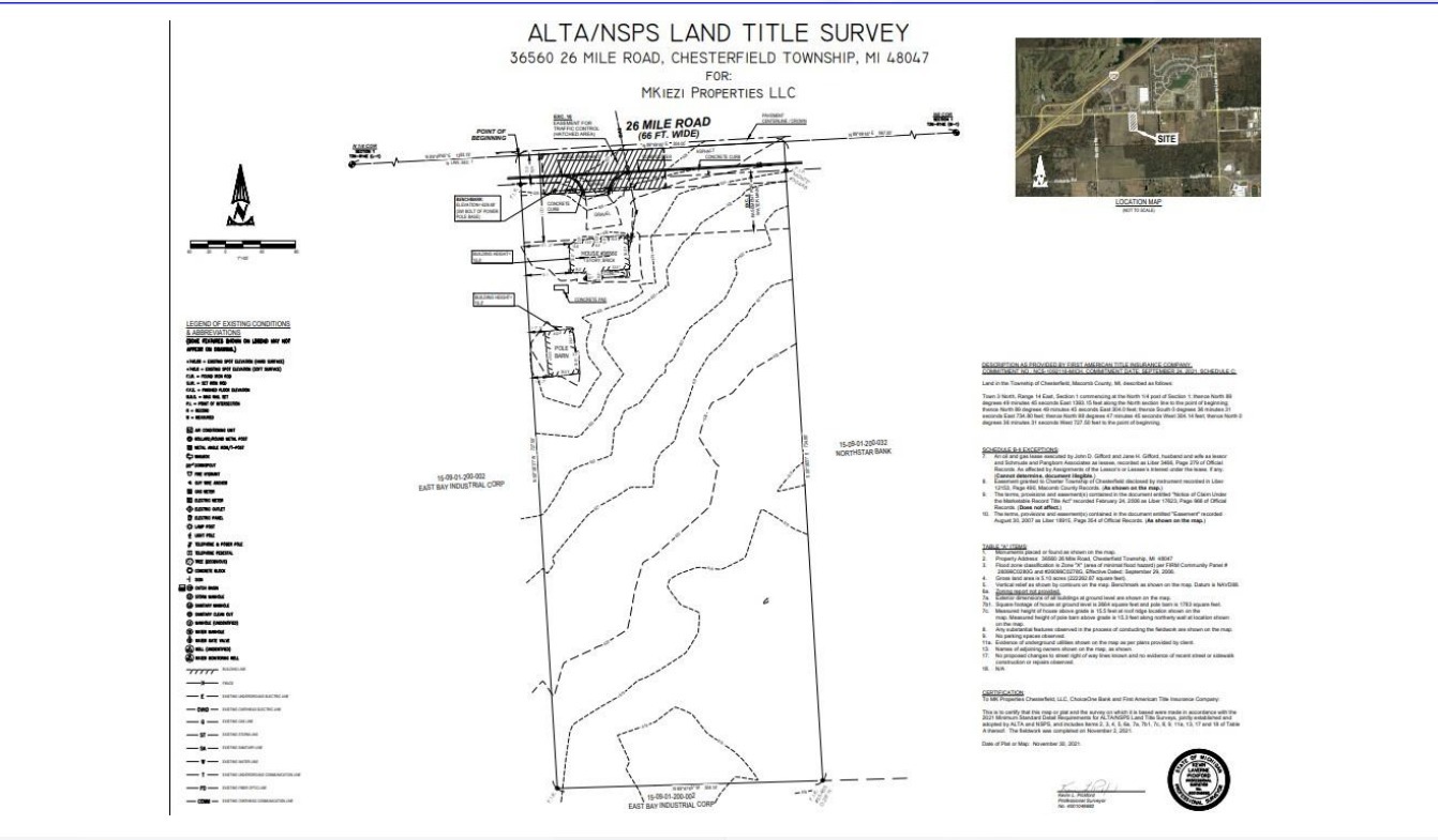 36560 26 Mile Rd, Chesterfield, MI à vendre Photo du bâtiment- Image 1 de 1