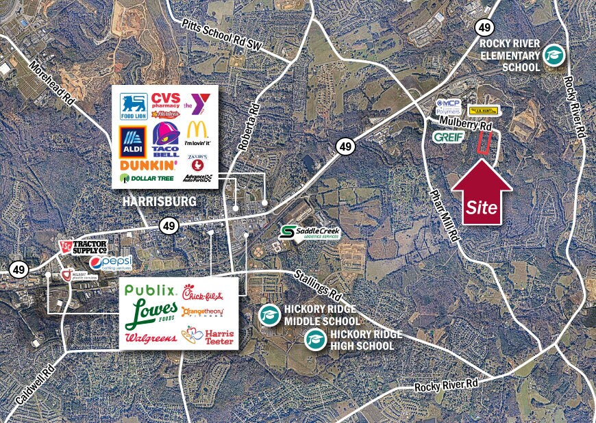 Mulberry Rd, Concord, NC à vendre Aérien- Image 1 de 3