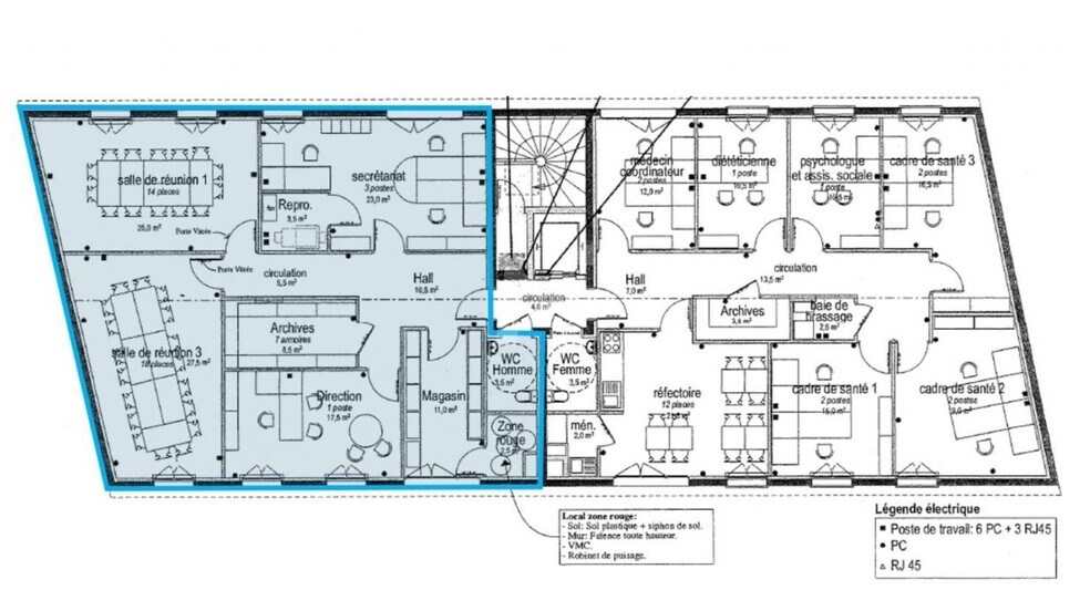 Bureau dans Dammarie-les-Lys à louer - Plan d’étage - Image 2 de 2
