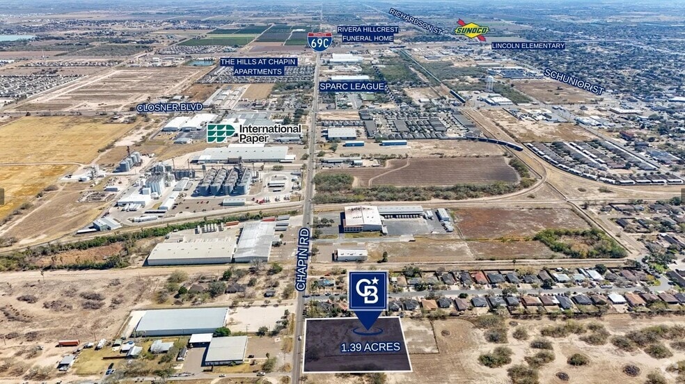 904 W Chapin St, Edinburg, TX for sale - Aerial - Image 2 of 3