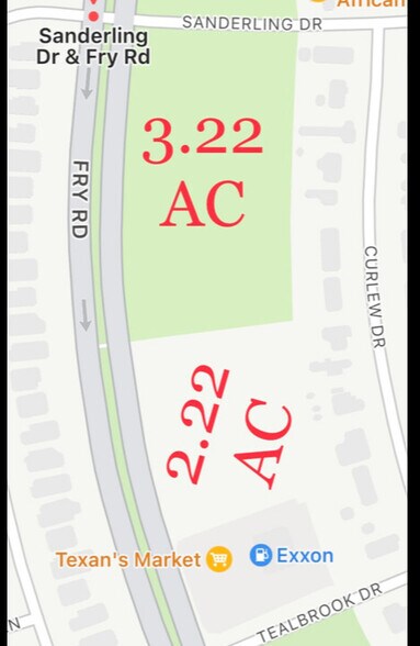 Fry Rd at Sanderling Rd, Cypress, TX à vendre - Photo principale - Image 1 de 1