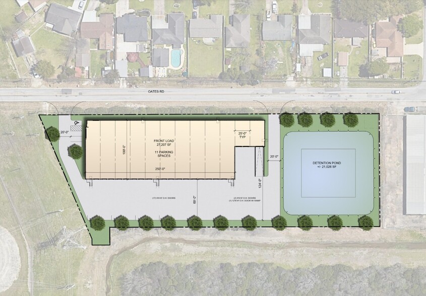 674 Oates Rd, Houston, TX for lease - Site Plan - Image 2 of 2