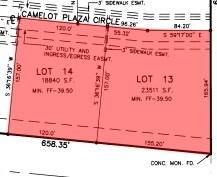 Camelot Plaza Cir, Harlingen, TX à vendre - Plan cadastral - Image 2 de 2