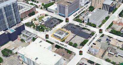 1517 San Jacinto St, Houston, TX - AERIAL  map view