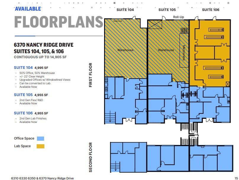 6310 Nancy Ridge Dr, San Diego, CA for lease Floor Plan- Image 1 of 1