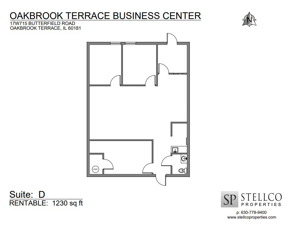 17W695-17W745 Butterfield Rd, Oakbrook Terrace, IL à louer Plan d  tage- Image 1 de 1