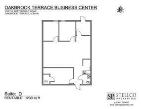 17W695-17W745 Butterfield Rd, Oakbrook Terrace, IL à louer Plan d  tage- Image 1 de 1