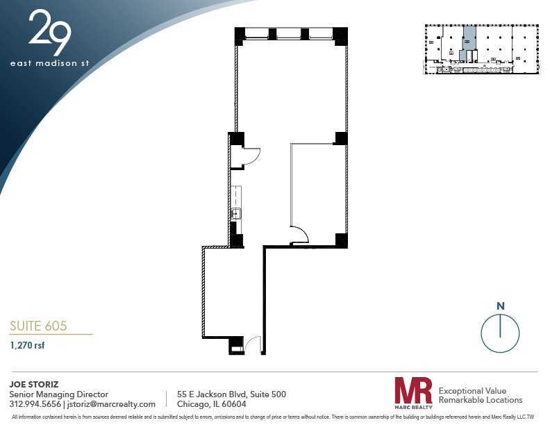 29 E Madison St, Chicago, IL for lease Floor Plan- Image 1 of 8