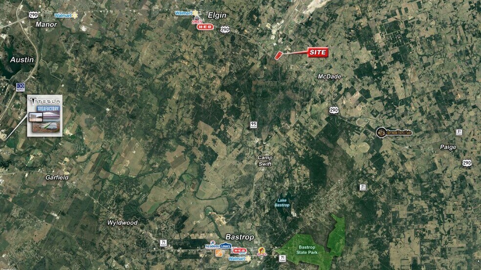 Highway 290, Elgin, TX for sale - Aerial - Image 3 of 4