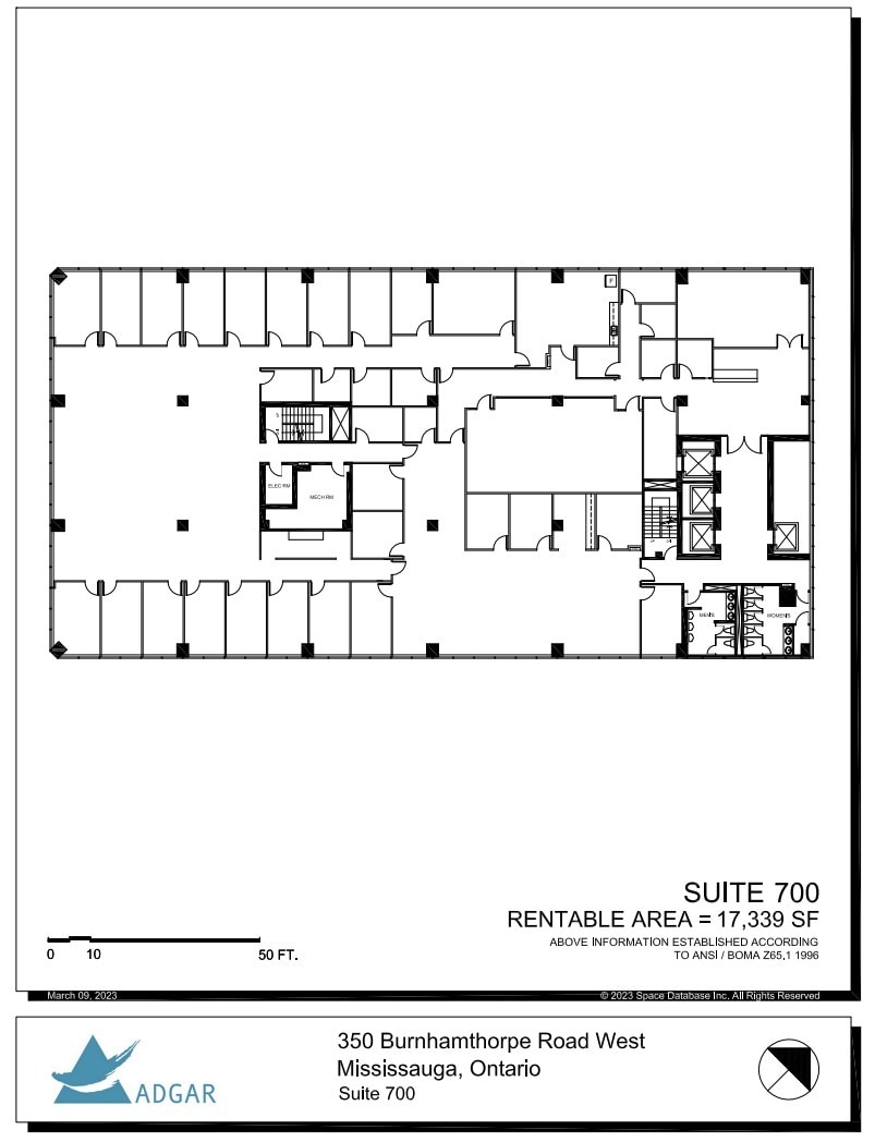 350 Burnhamthorpe Rd W, Mississauga, ON for lease Floor Plan- Image 1 of 1