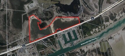 302.28 AC- Port of Brownsville, Brownsville, TX - AERIAL map view