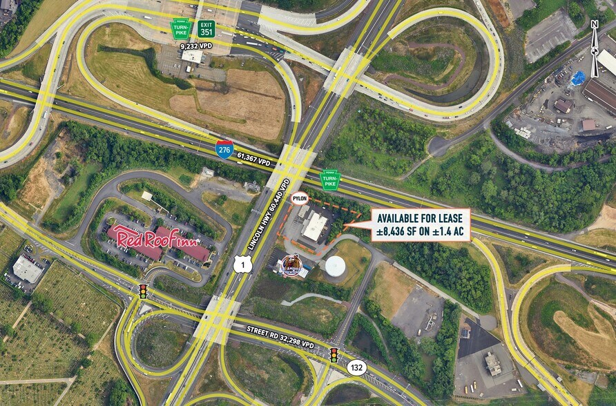 3153 Lincoln Hwy, Feasterville Trevose, PA à louer - Aérien - Image 2 de 3