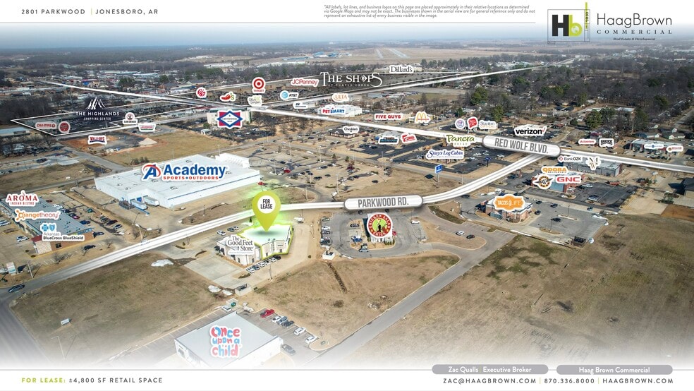 2801 Parkwood Rd, Jonesboro, AR à louer - Aérien - Image 3 de 4