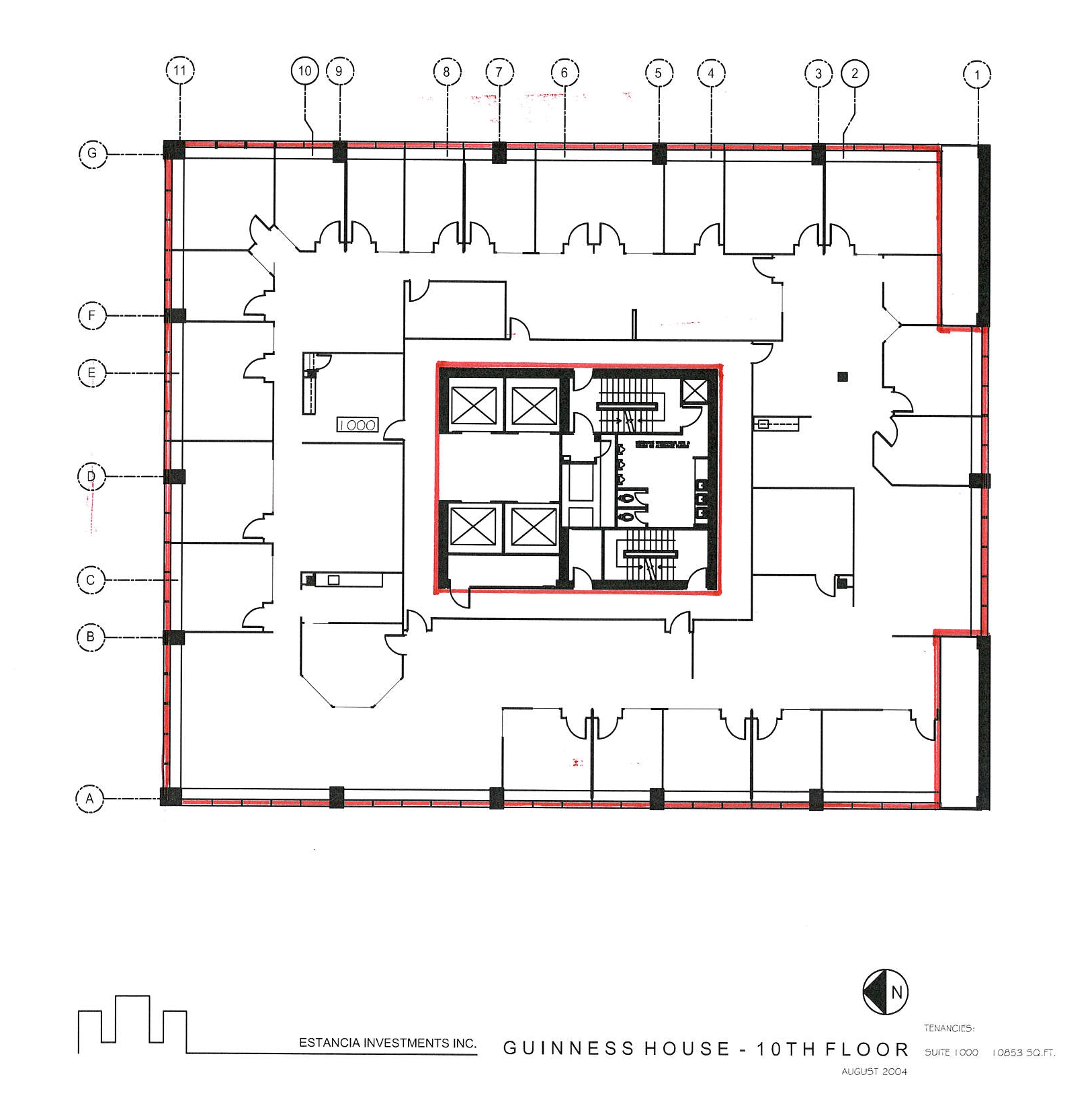 727 7th Ave SW, Calgary, AB à louer Plan d’étage- Image 1 de 1