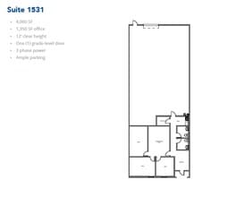1509-1521 Central Park Dr, Hurst, TX à louer Plan d’étage- Image 1 de 1