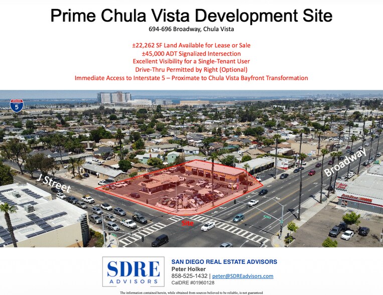 694-696 Broadway, Chula Vista, CA à louer - Photo du bâtiment - Image 1 de 8