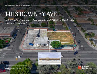 Plus de détails pour 14107-14113 Downey Ave, Paramount, CA - Vente au détail à vendre