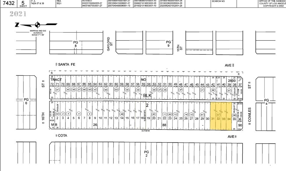 1470-1472 Cota Ave, Long Beach, CA à vendre - Plan cadastral - Image 2 de 18