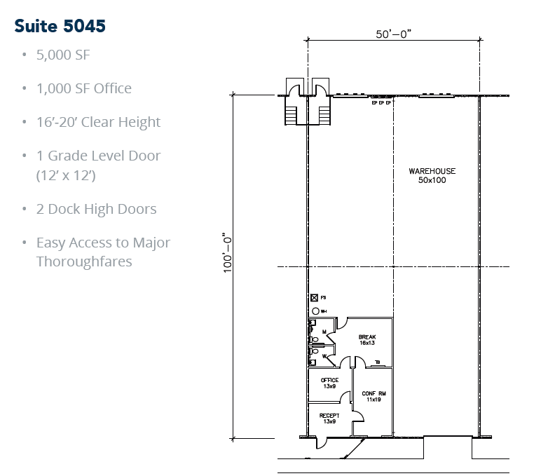 5029-5047 Martin Luther King Fwy, Fort Worth, TX for lease Floor Plan- Image 1 of 1