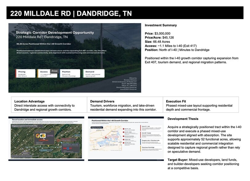 220 Milldale Rd, Dandridge, TN à vendre - Photo du bâtiment - Image 2 de 13