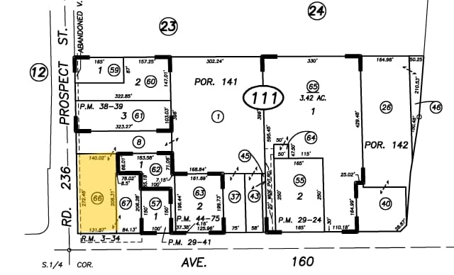 1174 W Henderson Ave, Porterville, CA for sale - Plat Map - Image 3 of 13
