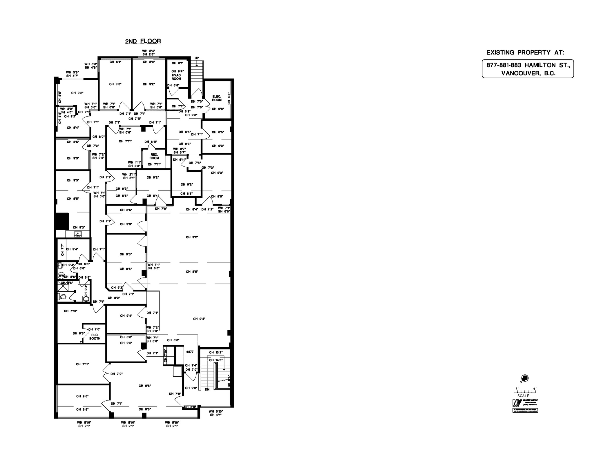 877 Hamilton St, Vancouver, BC à louer Plan de site- Image 1 de 1