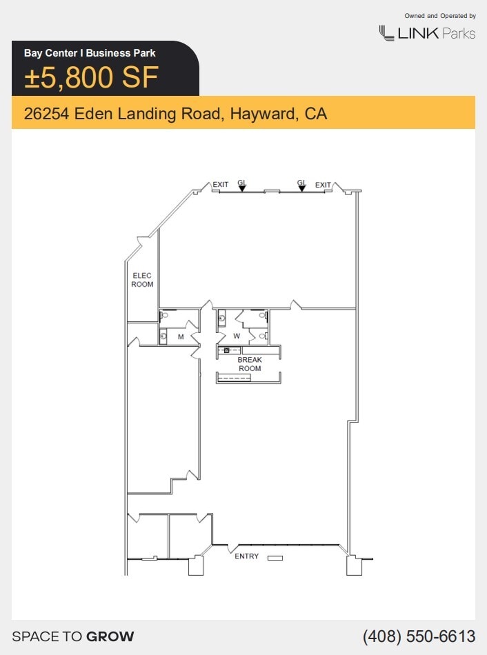 3582-3588 Arden Rd, Hayward, CA for lease Floor Plan- Image 1 of 1
