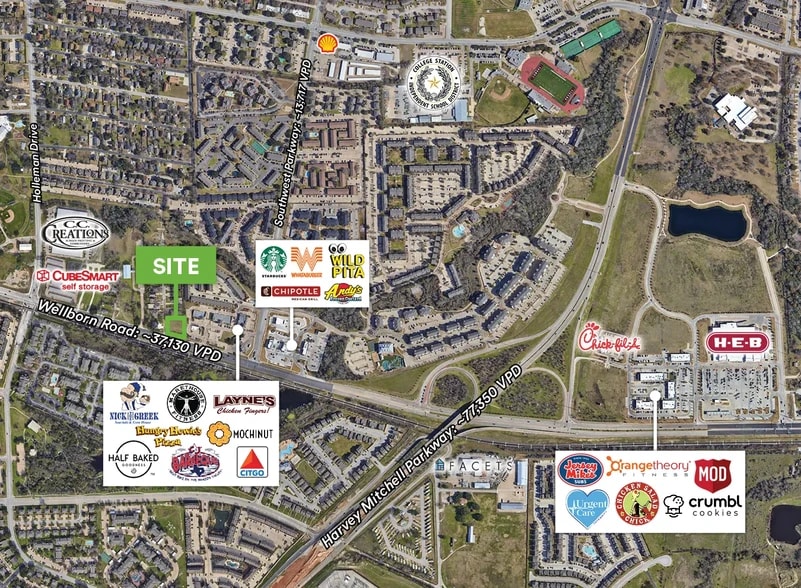 1201 Wellborn Rd, College Station, TX à louer - Photo du bâtiment - Image 2 de 8