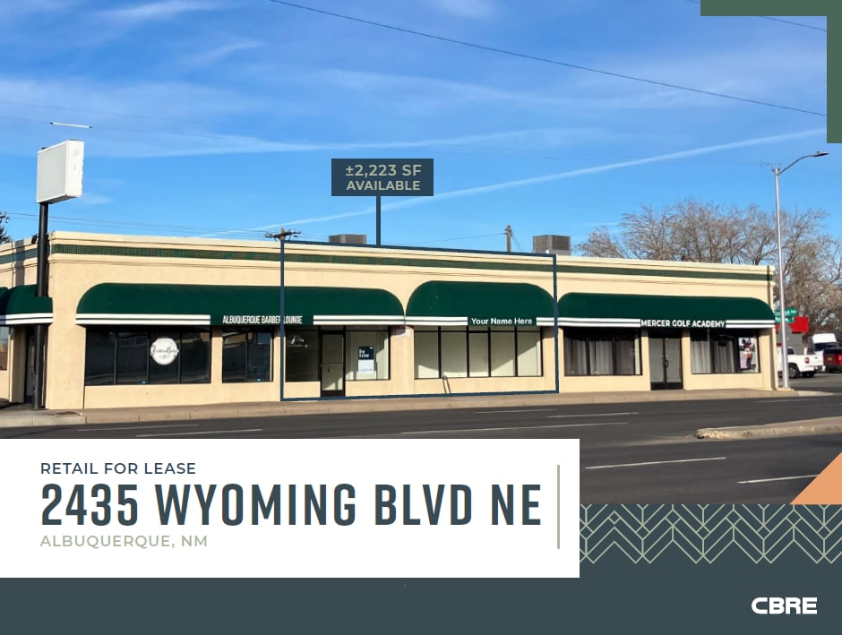 2433-2439 Wyoming Blvd NE, Albuquerque, NM for lease Primary Photo- Image 1 of 6