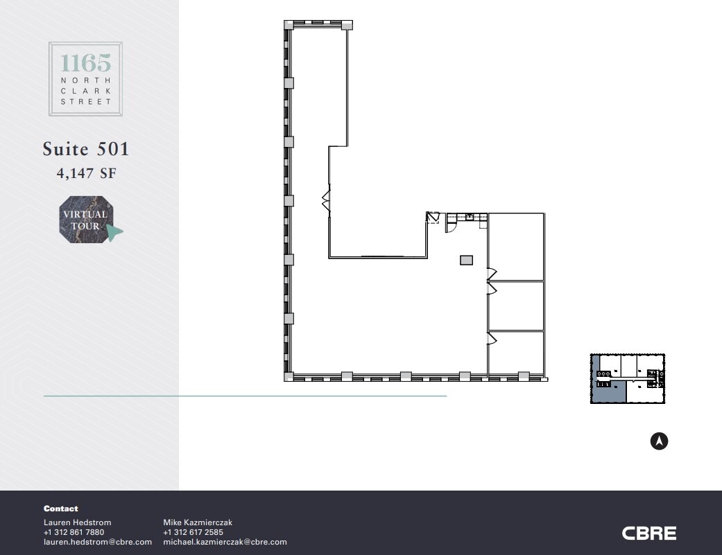 1165 N Clark St, Chicago, IL à louer Plan d’étage- Image 1 de 8