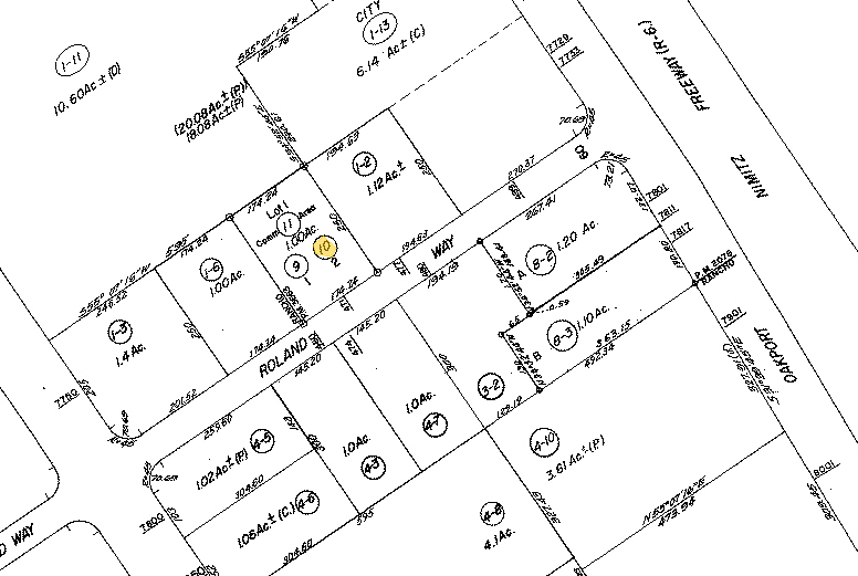 469-475 Roland Way, Oakland, CA for lease - Plat Map - Image 3 of 4