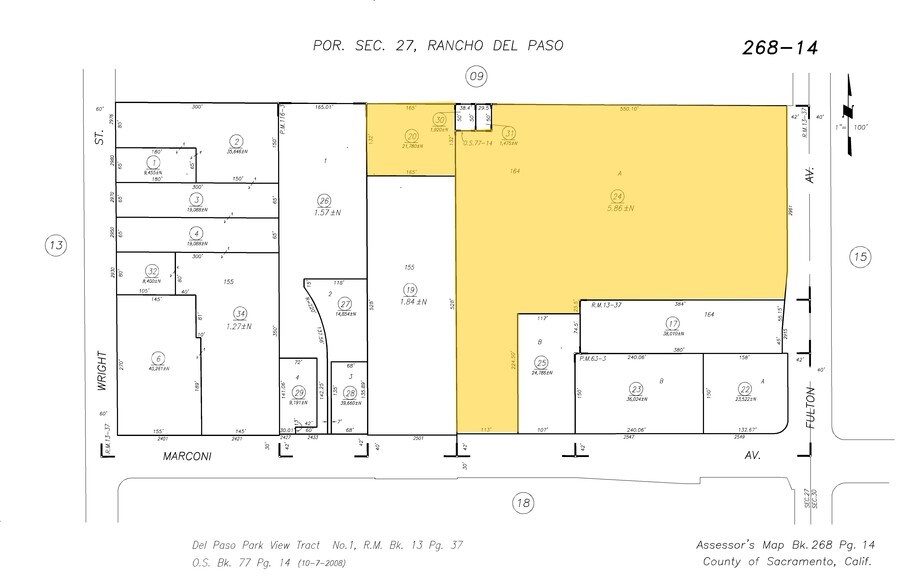 2917-2999 Fulton Ave, Sacramento, CA à louer - Plan cadastral - Image 2 de 25