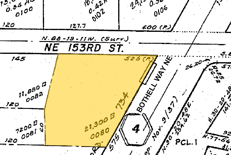 15041 Bothell Way NE, Lake Forest Park, WA for lease - Plat Map - Image 3 of 4