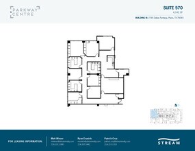 2745 Dallas Pky, Plano, TX à louer Plan d  tage- Image 1 de 1