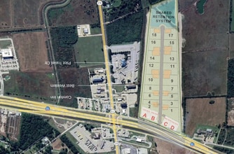 IH-10 near Hwy 62, Orange, TX - AERIAL  map view - Image1