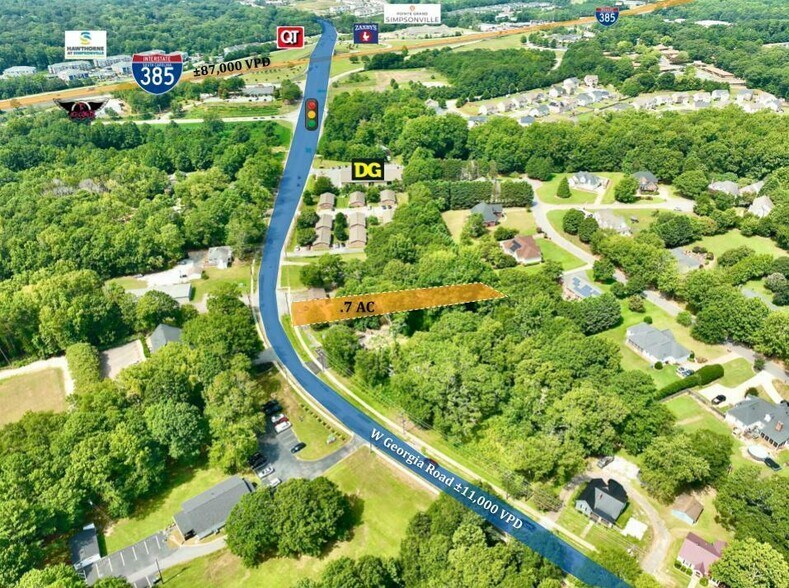 316 W Georgia Rd, Simpsonville, SC à vendre - Photo principale - Image 1 de 2