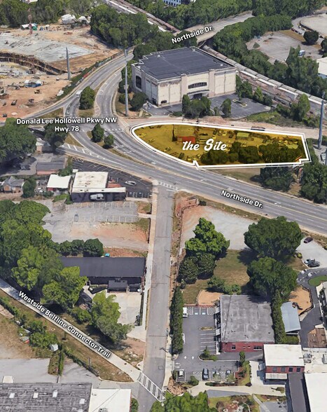 675 Northside Dr NW, Atlanta, GA à louer - Aérien - Image 2 de 3