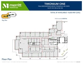 1966 Greenspring Dr, Timonium, MD à louer Plan d’étage- Image 1 de 1