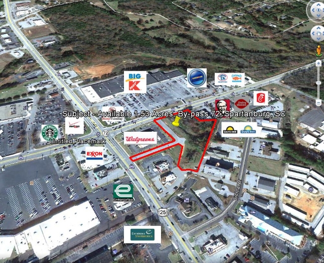 Bypass 72 NE, Greenwood, SC for sale - Aerial - Image 1 of 2