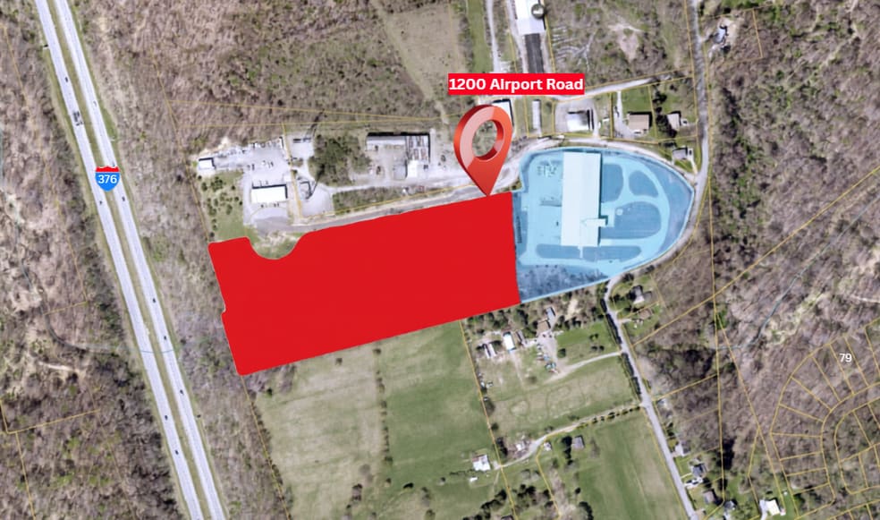 1200 Airport Rd, Aliquippa, PA for lease - Aerial - Image 1 of 2