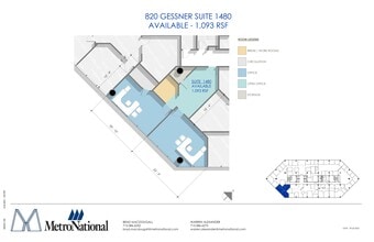 820 Gessner Rd, Houston, TX for lease Site Plan- Image 1 of 1