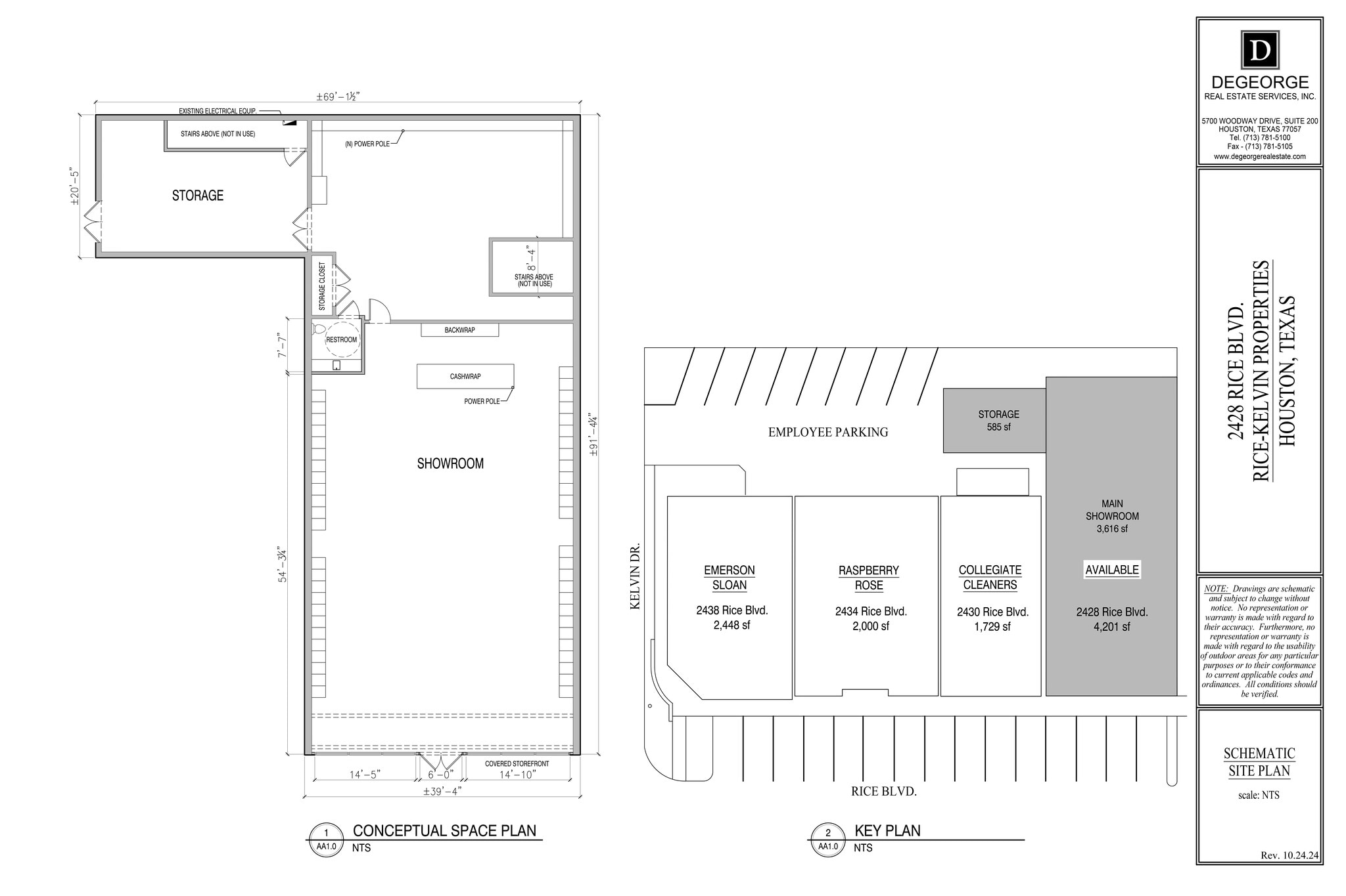 2428-2430 Rice Blvd, Houston, TX à louer Plan de site- Image 1 de 1