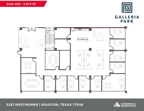 5251 Westheimer Rd, Houston, TX à louer Plan d  tage- Image 2 de 2