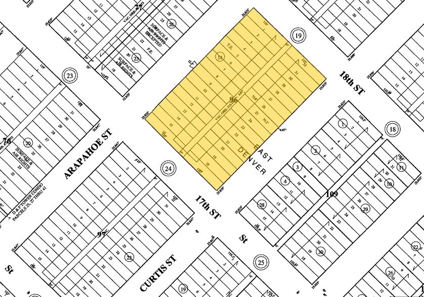 1001 17th St, Denver, CO à louer - Plan cadastral - Image 2 de 26