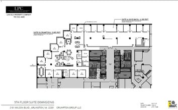 2101 Wilson Blvd, Arlington, VA à louer Plan d’étage- Image 1 de 2