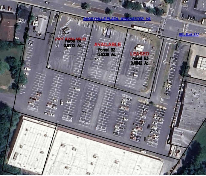 1133 Berryville Ave, Winchester, VA for lease - Plat Map - Image 2 of 3