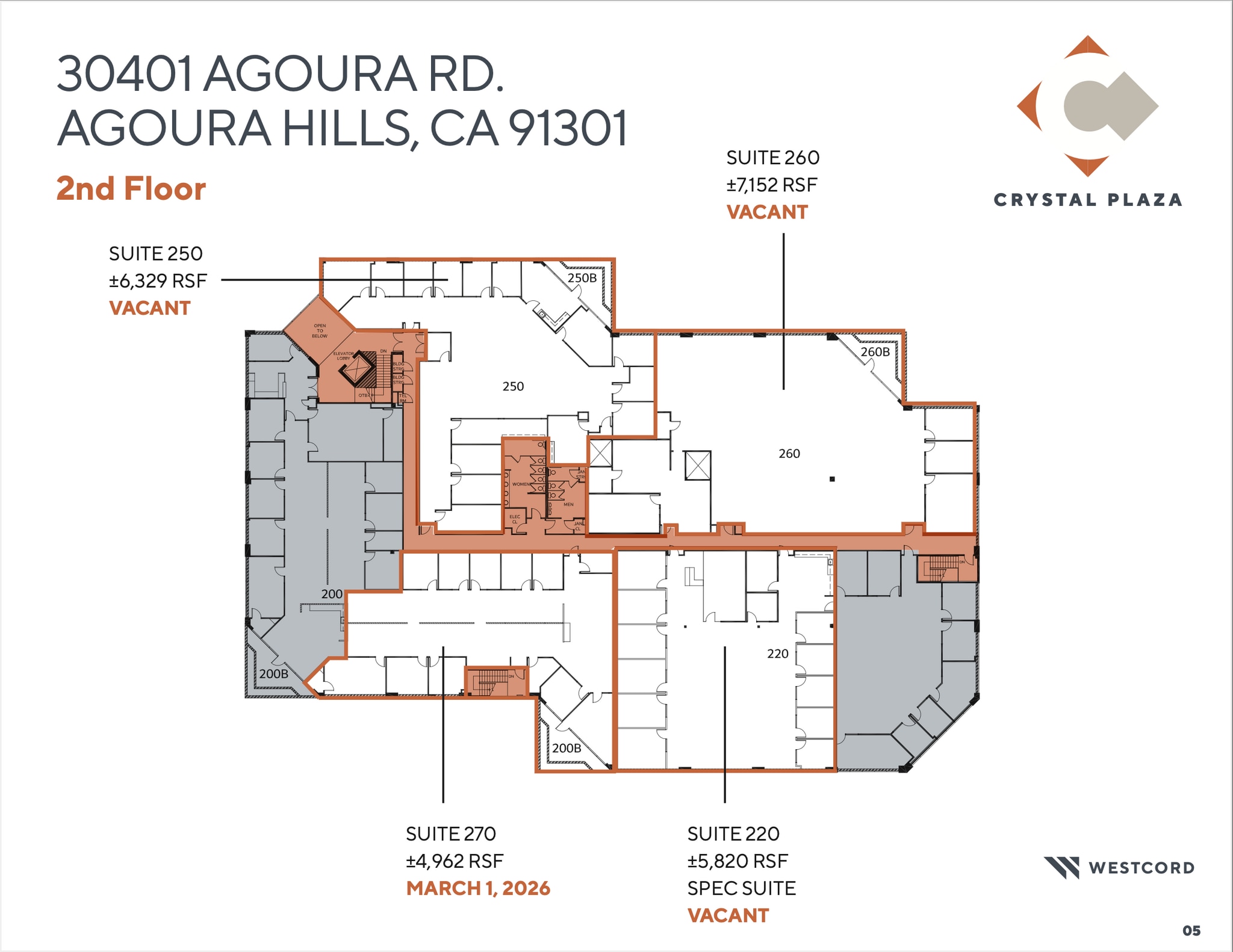 30401 Agoura Rd, Agoura Hills, CA à louer Plan d’étage- Image 1 de 1